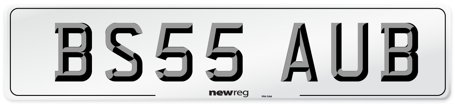 BS55 AUB Number Plate from New Reg